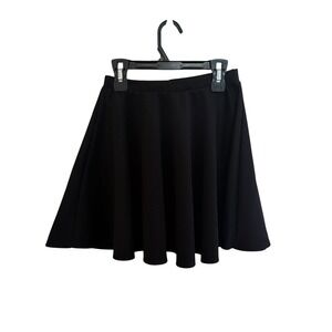 By Johnny Womens‎ Skirt Size M Black Stretch Pull On Flowy A Line Skater